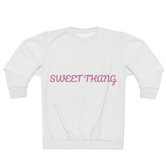 SWEET THANG (WHITE) AOP Unisex Sweatshirt