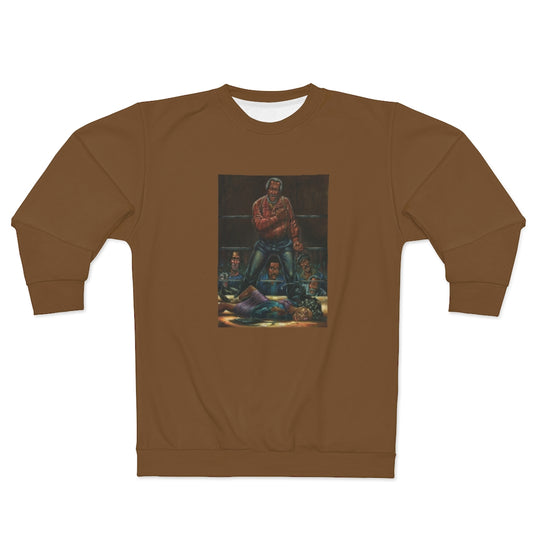 SANFORD KNOCKOUT  (BROWN) AOP Unisex Sweatshirt