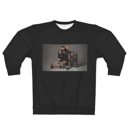 THE G.O.A.T. / RADIO  (BLACK)  ..  AOP Unisex Sweatshirt