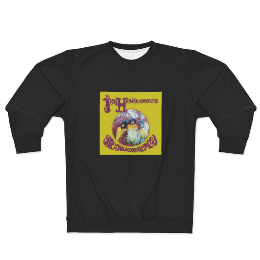 ARE YOU EXPERIENCED?. (BLACK)  AOP Unisex Sweatshirt