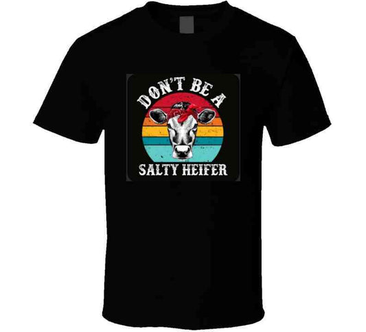 Salty Heifer ( Black ) Apron