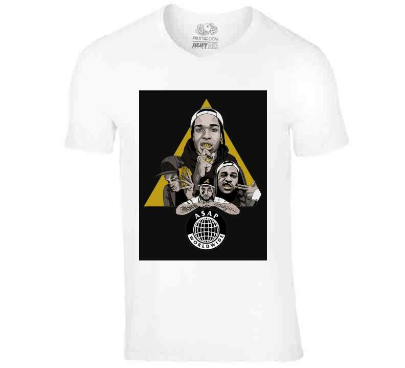 Asap The World White  T Shirt
