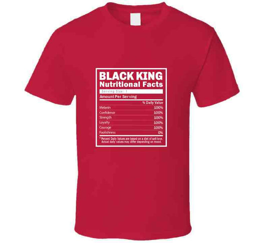 Black King Facts ( Red ) Hoodie