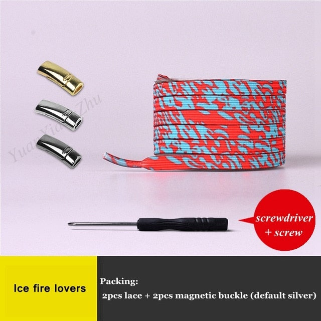 THC 1Pair Magnetic COLORFUL Shoelaces